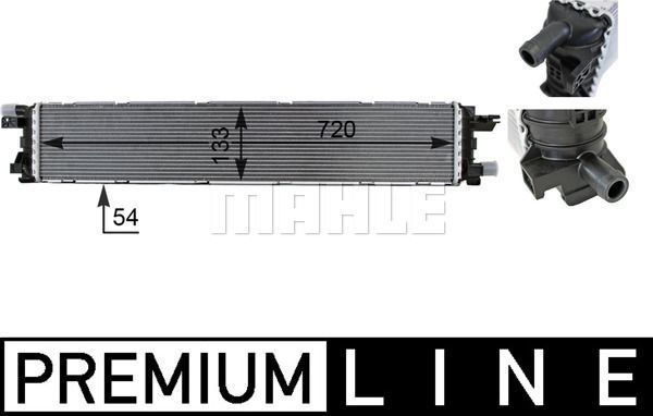 Радиатор низкотемпературный Mahle Premium для Audi A6 IV (C7) 2010-2018. Артикул CIR 1 000P
