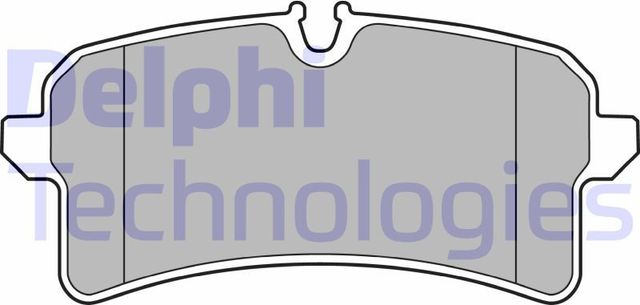 Тормозные колодки Delphi (Low-Metallic). Артикул LP2706