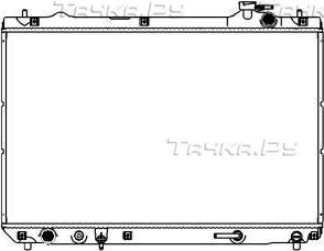 Радиатор охлаждения двигателя Sakura. Артикул 3271-1006