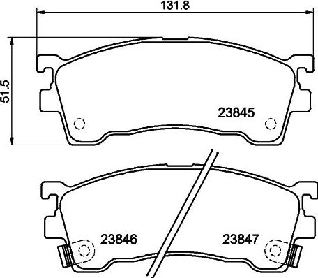 Тормозные колодки Nisshinbo. Артикул NP5003