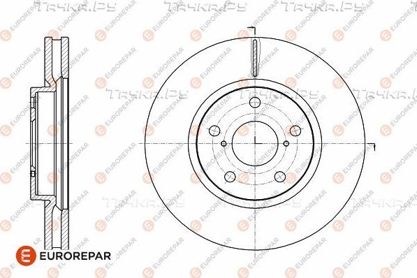 Тормозной диск Eurorepar передний для Lexus LS I 1992-1995. Артикул 1642763880