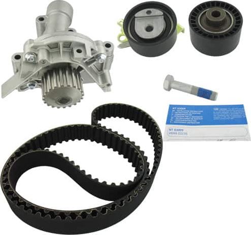 Помпа (водяной насос) с комплектом ремня ГРМ SKF. Артикул VKMC 03235