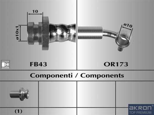 Тормозной шланг Malò. Артикул 80931