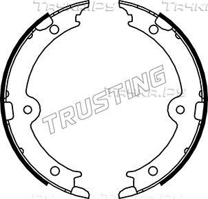 Тормозные колодки (стояночная тормозная система) Trusting задние для Toyota Crown XI (S170) 2004-2008. Артикул 115.321