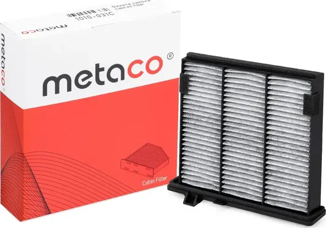 Фильтр салона MITSUBISHI PAJERO 2000- УГОЛЬНЫЙ (Metaco). Артикул 1010031C