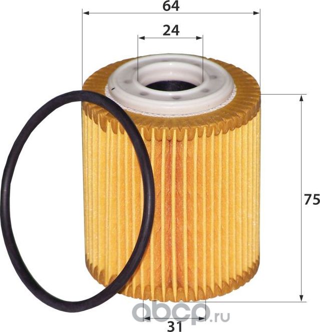 O-1007E OEM 16 247 977 80 (масляная вставка) (RB-Exide). Артикул O1007E