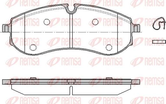 Тормозные колодки Remsa. Артикул 1856.00