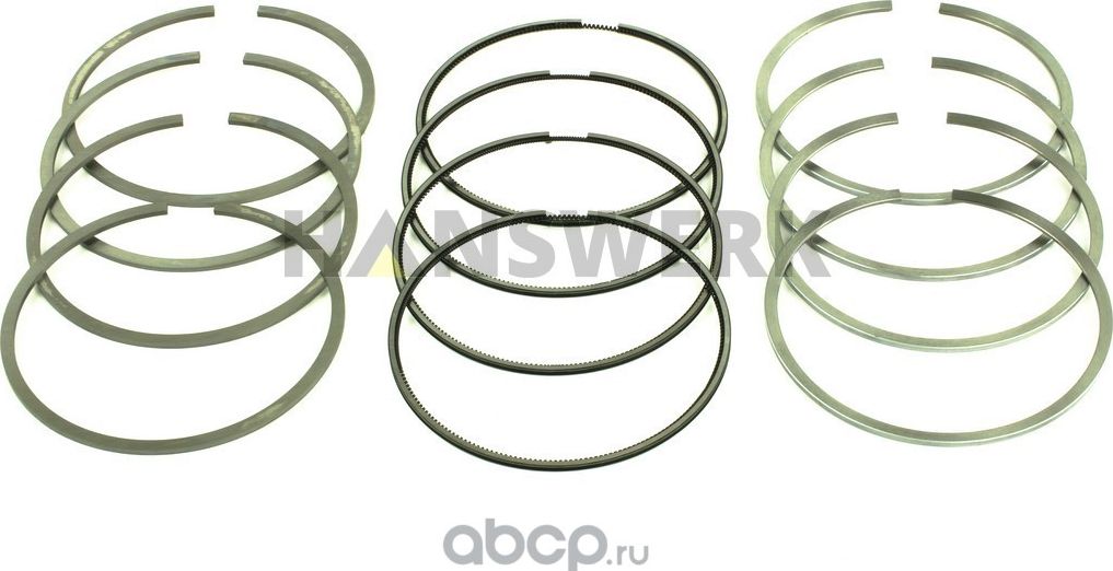 КОЛЬЦА ПОРШНЕВЫЕ FIAT DUCATO 06 3.0 STD (Hanswerk). Артикул HW300350