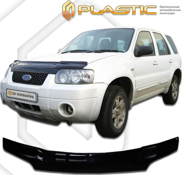 Дефлектор СА Пластик для капота (Classic черный) Ford Escape  2000-2007. Артикул 2010060104233