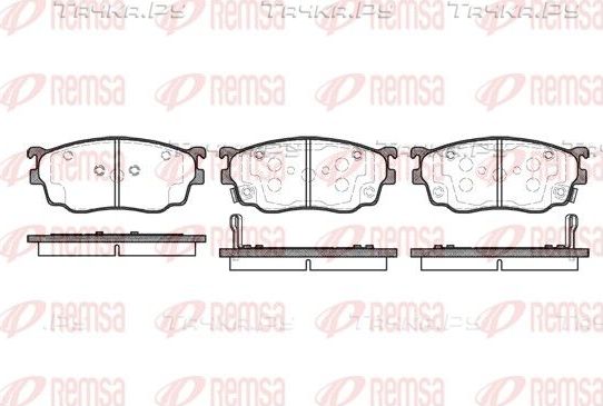 Тормозные колодки Remsa передние для Mazda 626 V (GF) 1997-2002. Артикул 0800.02