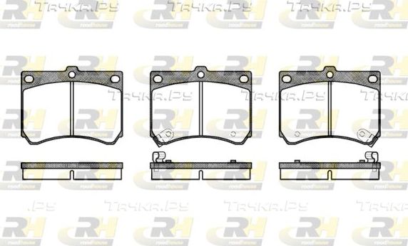 Тормозные колодки RoadHouse передние для Mazda 323 III (BF) 1989-1994. Артикул 2333.02