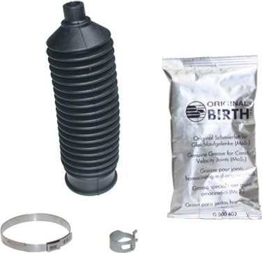 Пыльник шруса (комплект) Birth (термопласт) передний для Volvo S70 1996-2000. Артикул 7425/KM