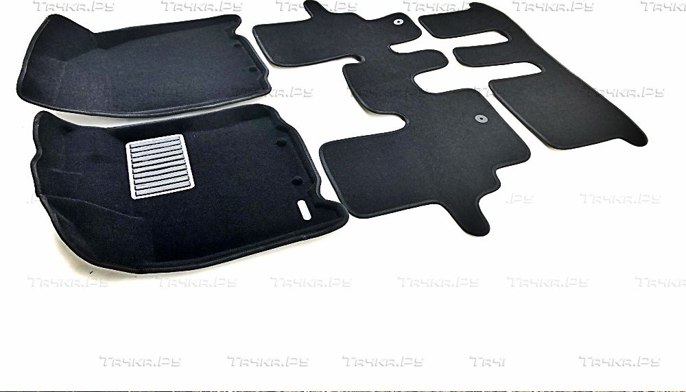 Коврики текстильные Euromat 3D Business для салона Nissan Pathfinder R52 7 мест 2014-2026. Артикул EMC3D-003723