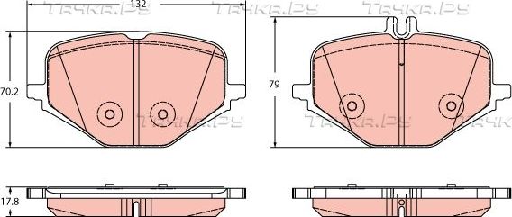 Тормозные колодки TRW. Артикул GDB2395