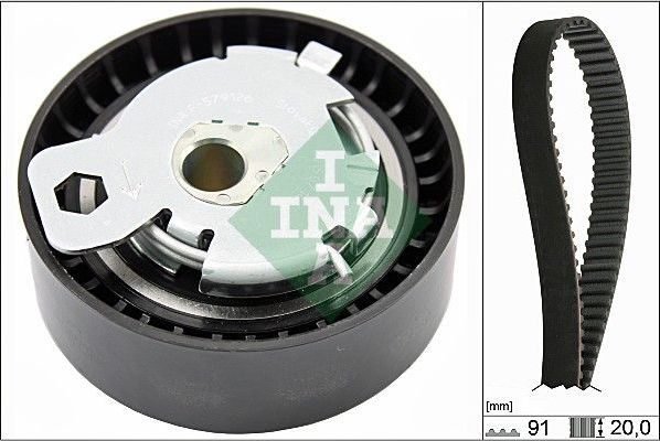 Ремень ГРМ с роликами (комплект) Ina для Ford Transit Connect I 2002-2013. Артикул 530 0142 10