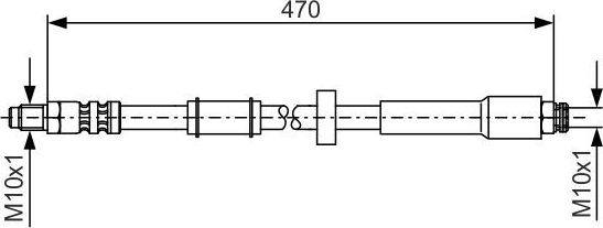 Тормозной шланг Bosch. Артикул 1 987 481 004