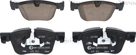 Тормозные колодки ATE Ceramic для Peugeot 308 II 2013-2026. Артикул 13.0470-7300.2