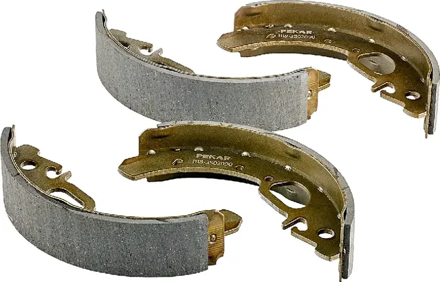 Колодки тормозные барабаные задние для а/м LADA 2108, 2110, Kalina 1117 (Pekar). Артикул 11183502090