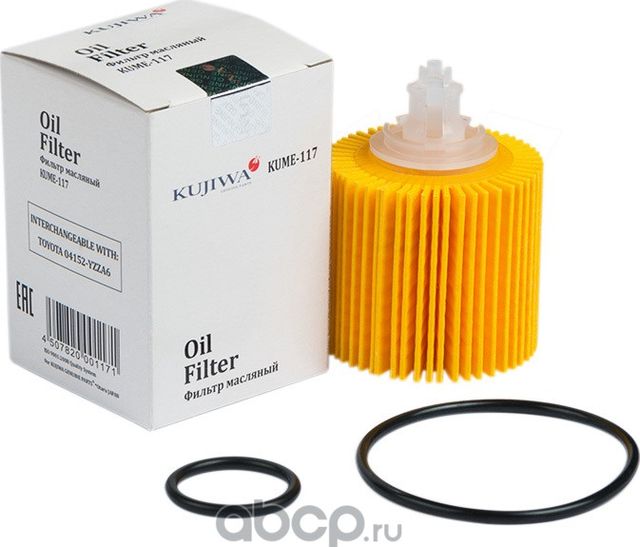 Фильтр масляный картридж KUME117 KUJIWA 04152YZZA6 Kujiwa. Артикул KUME117