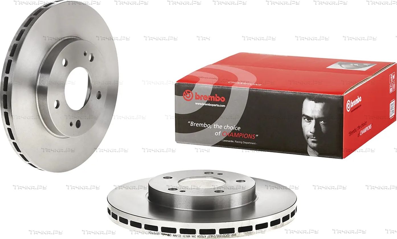 Тормозной диск Brembo передний для Mitsubishi Sigma 1991-1996. Артикул 09.7939.24