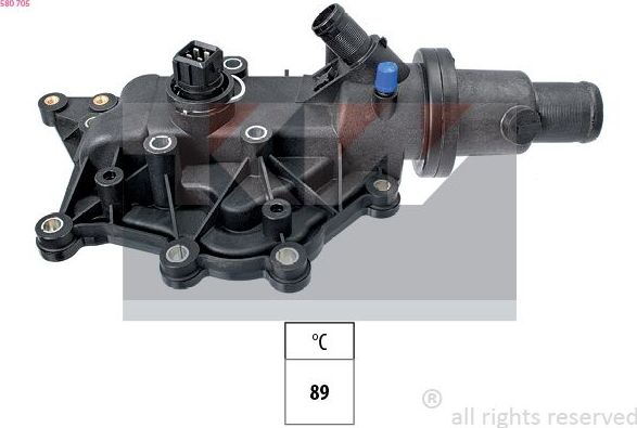 Термостат KW Made in Italy - OE Equivalent. Артикул 580 705