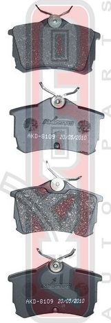 Тормозные колодки Akyoto Packing AKYOTO. Артикул AKD-8109