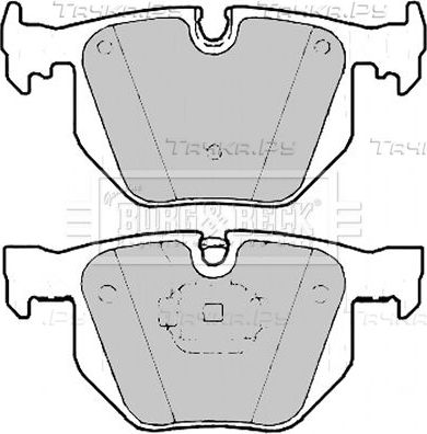 Тормозные колодки Borg & Beck задние для BMW X5 III (F15) 2013-2018. Артикул BBP2183