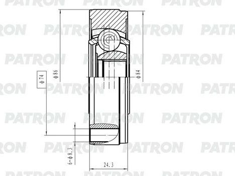 Крестовина карданного вала Patron. Артикул PCV2182