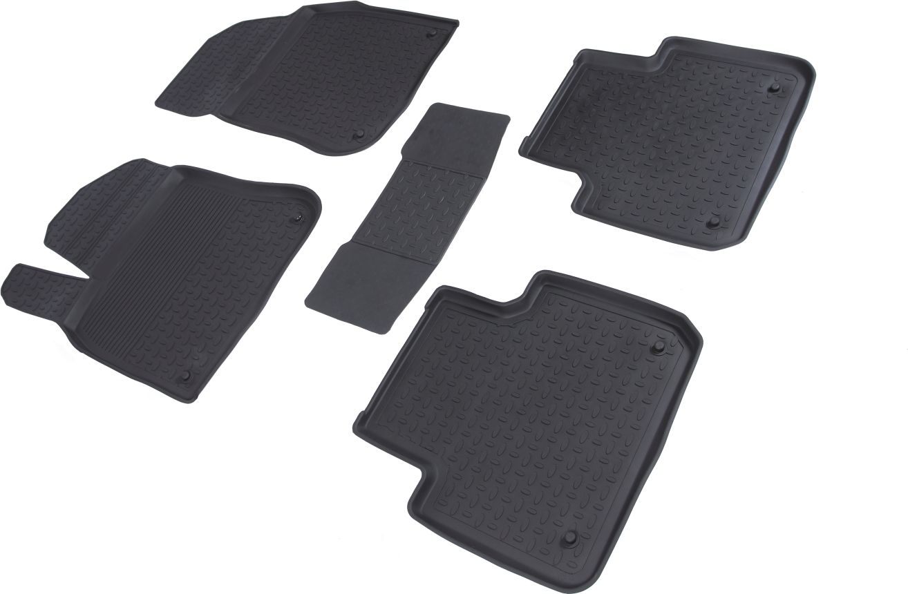 Коврики резиновые Seintex с высоким бортиком для салона Volkswagen Touareg III 2018-2026. Артикул 89901