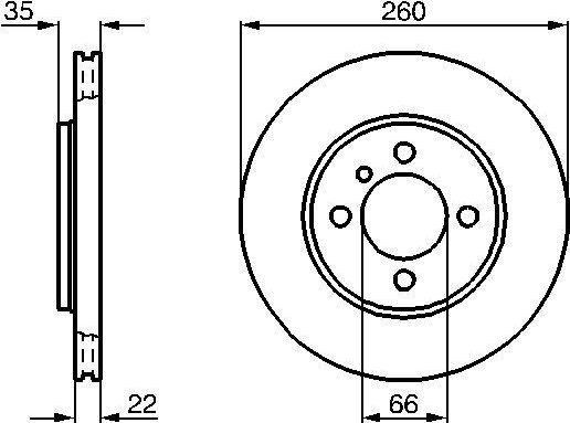 Тормозной диск Bosch передний для BMW Z1 1988-1991. Артикул 0 986 478 036