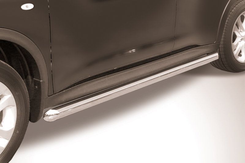 Пороги Slitkoff труба d57 для Nissan Juke 4WD 2010-2019. Артикул NJ4WD-007