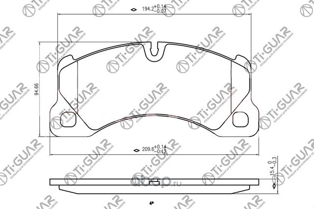 Тормозные колодки (TI-Guar). Артикул TG0529C