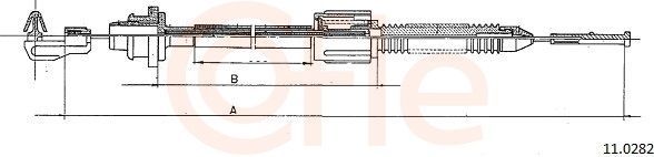 Трос газа Cofle для Renault Clio I 1990-1998. Артикул 11.0282