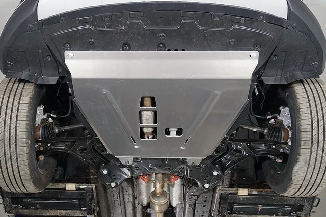 Защита алюминиевая ТСС (4 мм) для картера и КПП Changan CS55 2022-2026. Артикул ZKTCC00559