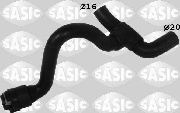Патрубок радиатора (системы охлаждения) Sasic левый для Opel Astra G 2000-2005. Артикул 3406288