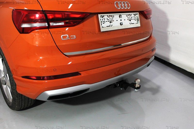 Фаркоп ТСС оцинкованный под американский квадрат для Audi Q3 (в т.ч. Sportback) II 2019-2026. Артикул TCU00151