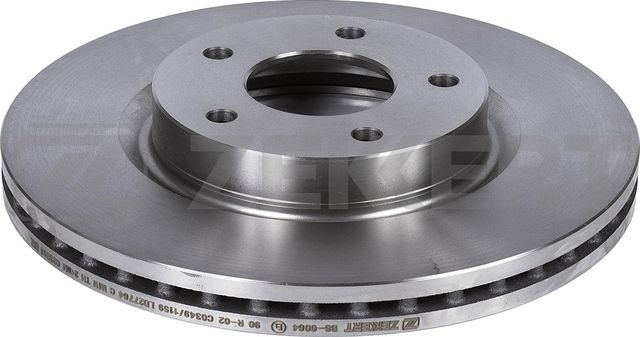 Тормозной диск Zekkert передний для Nissan Teana L32 2014-2026. Артикул BS-6064