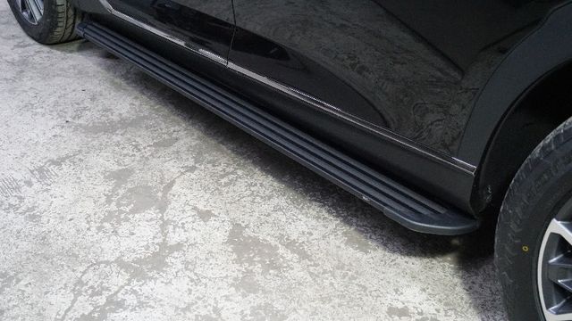 Пороги алюминиевые ТСС Slim Line Black 1820 мм для GAC GS8 II 2023-2026. Артикул GACGS8II23-02B