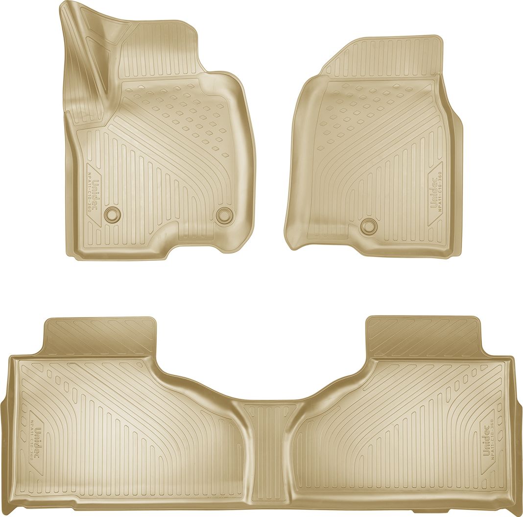 Коврики Норпласт для салона Cadillac Escalade V (1,2 ряд) 2020-2026 БЕЖЕВЫЕ. Артикул NPA11-C10-360-1-B