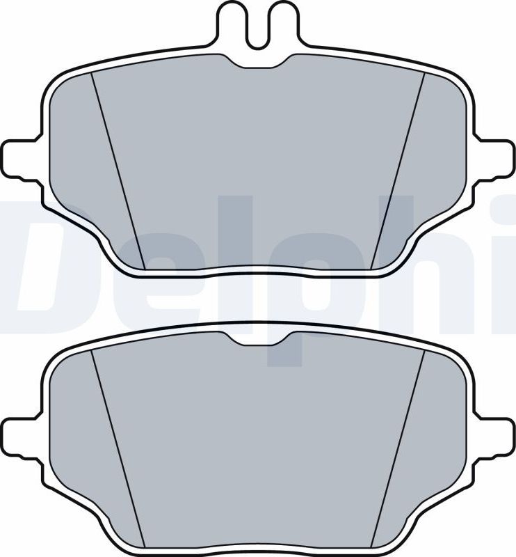 Тормозные колодки Delphi (Low-Metallic). Артикул LP3572
