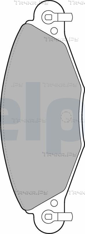 Тормозные колодки Delphi (Low-Metallic). Артикул LP1655