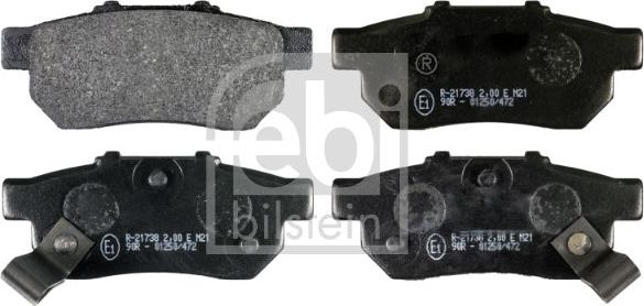 Тормозные колодки Febi Bilstein. Артикул 16301