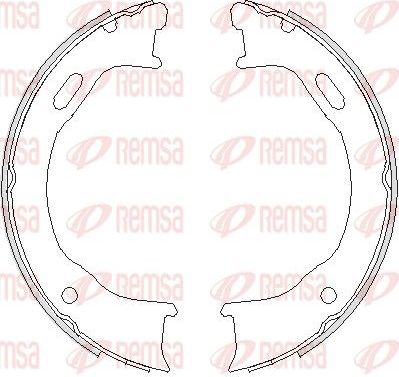 Тормозные колодки (стояночная тормозная система) Remsa задние для Jeep Cherokee III (KJ) 2001-2008. Артикул 4747.00