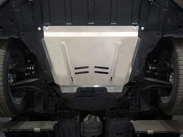 Защита алюминиевая ТСС (4 мм) для картера и КПП Infiniti QX50 (P71A) 2018-2026. Артикул ZKTCC00366