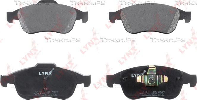 Тормозные колодки LYNXauto передние для Renault Dokker 2013-2026. Артикул BD-6317