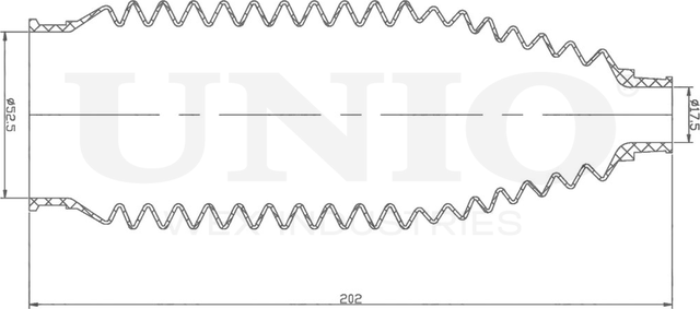 Пыльник рулевой рейки (Unio). Артикул DUC-20013