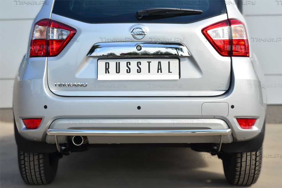 Защита RusStal задняя d42 для Nissan Terrano III 2014-2026. Артикул NTRZ-001796