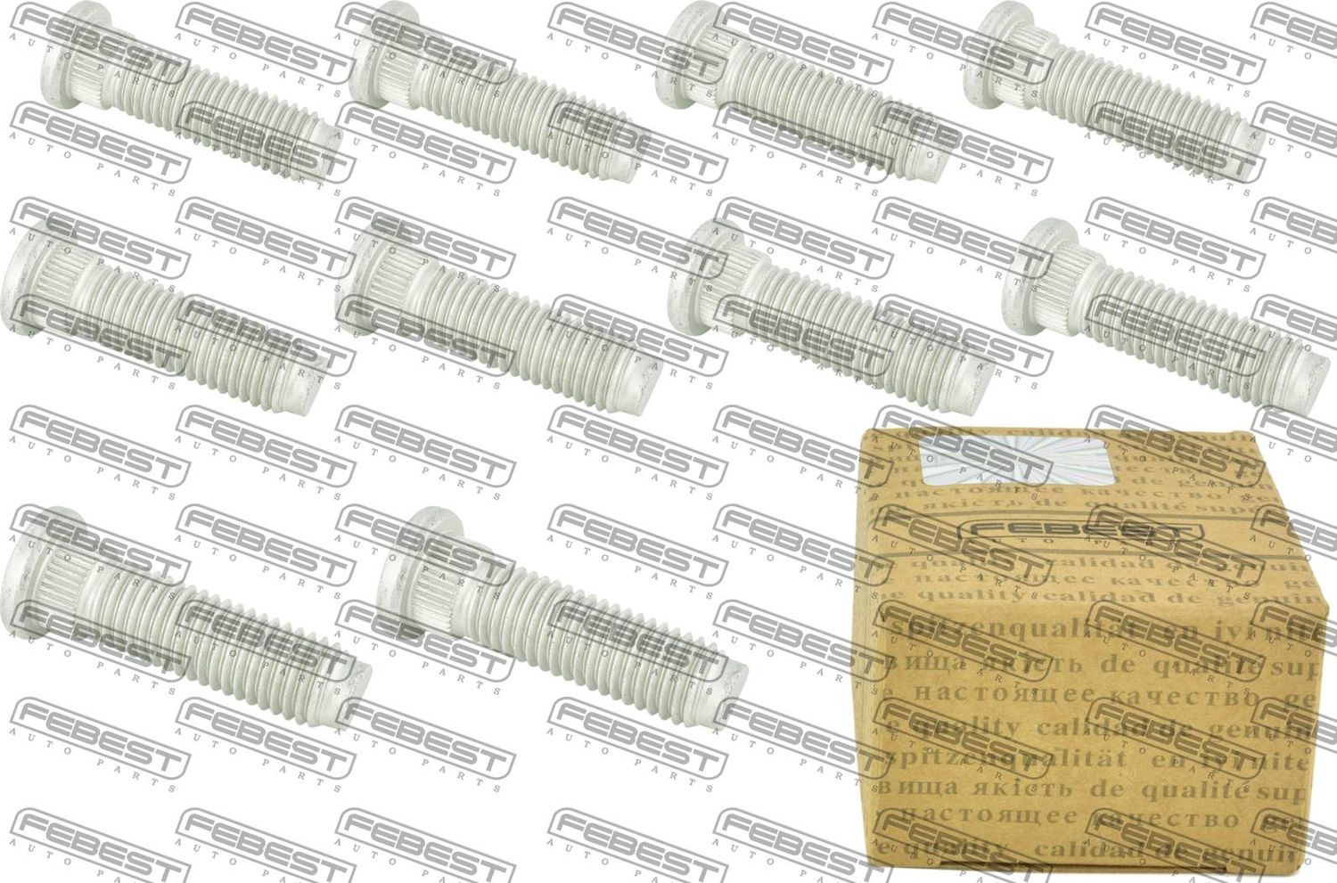 Шпилька колеса (болт ступицы) Febest. Артикул 2184-002-PCS10