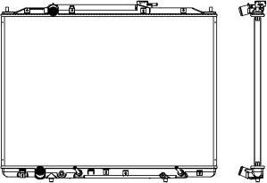 Радиатор охлаждения двигателя Sakura. Артикул 3211-8515