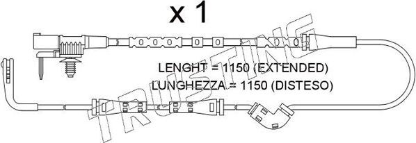 Датчик износа тормозных колодок  Trusting. Артикул SU.387